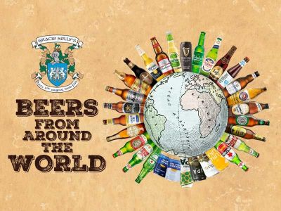 Try Beers of the World at Gracie Kelly's