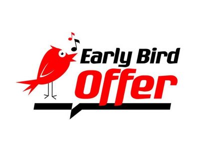 Enjoy Great Discounts with our Early Bird Offer 